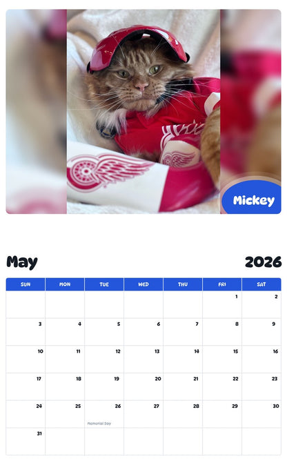 2026 - 2027 Mickey - Pawidols Pet Calendar