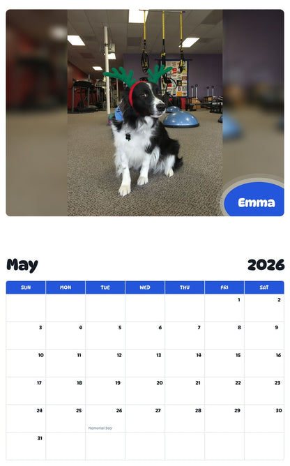 2026 - 2027 Emma - Pawidols Pet Calendar