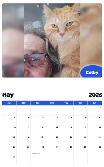 2026 - 2027 Colby - Pawidols Pet Calendar
