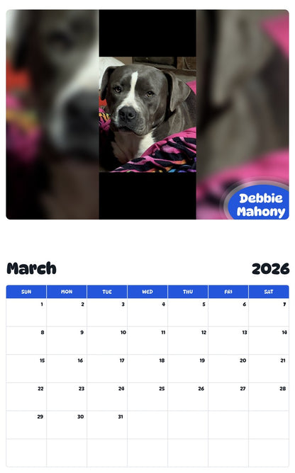 November 2025 - October 2026 Debbie Mahony - Pawidols Pet Calendar