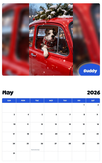 2026 - 2027 Buddy - Pawidols Pet Calendar