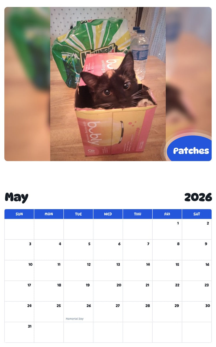 2026 - 2027 Patches - Pawidols Pet Calendar