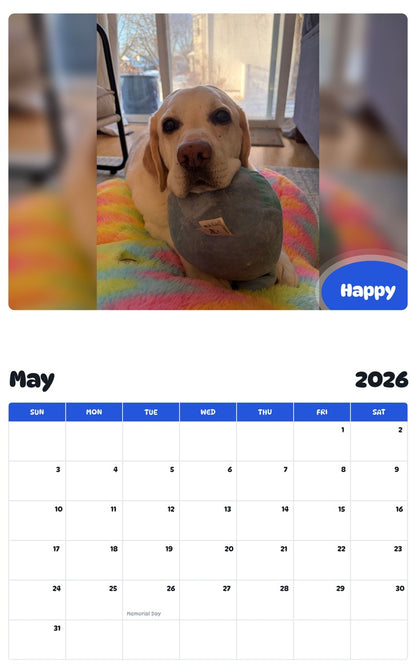 2026 - 2027 Happy - Pawidols Pet Calendar