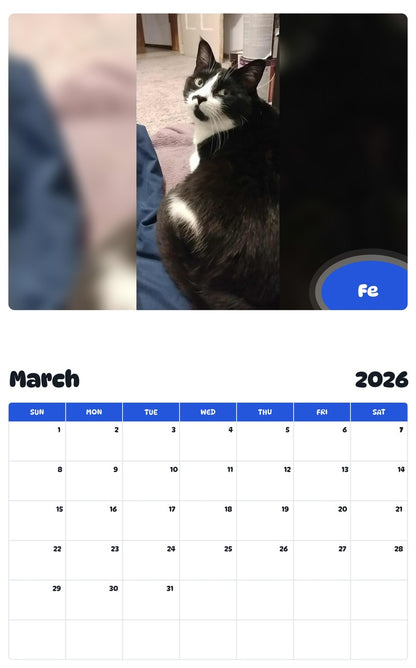 November 2025 - October 2026 Fe - Pawidols Pet Calendar