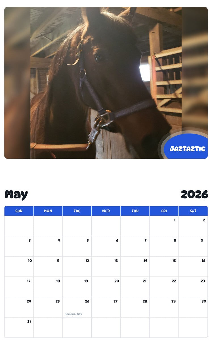 2026 - 2027 JAZTAZTIC - Pawidols Pet Calendar