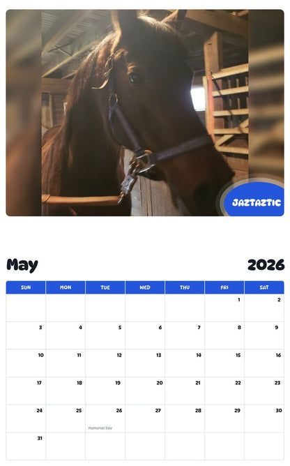 2026 - 2027 JAZTAZTIC - Pawidols Pet Calendar