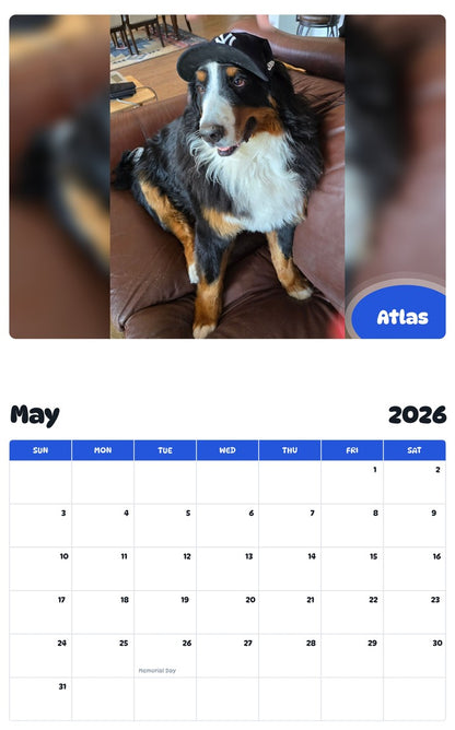 2026 - 2027 Atlas - Pawidols Pet Calendar