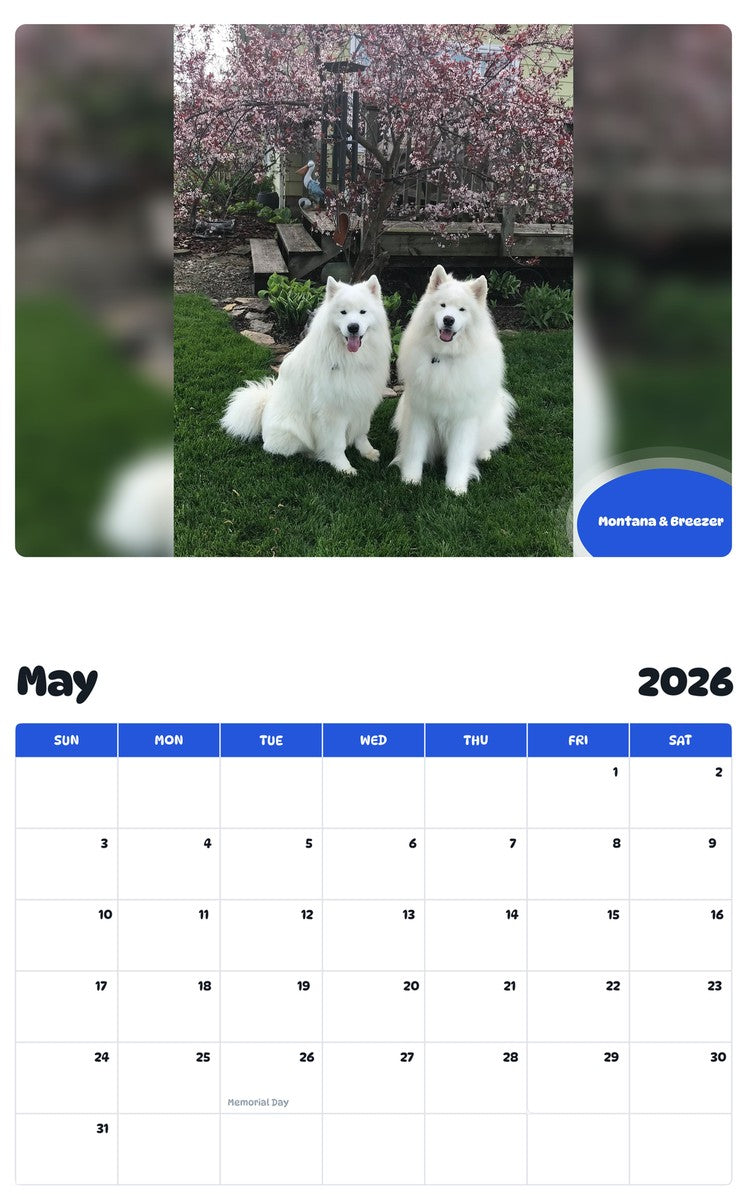 2026 - 2027 Montana & Breezer - Pawidols Pet Calendar