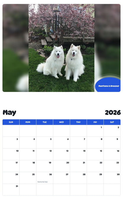 2026 - 2027 Montana & Breezer - Pawidols Pet Calendar