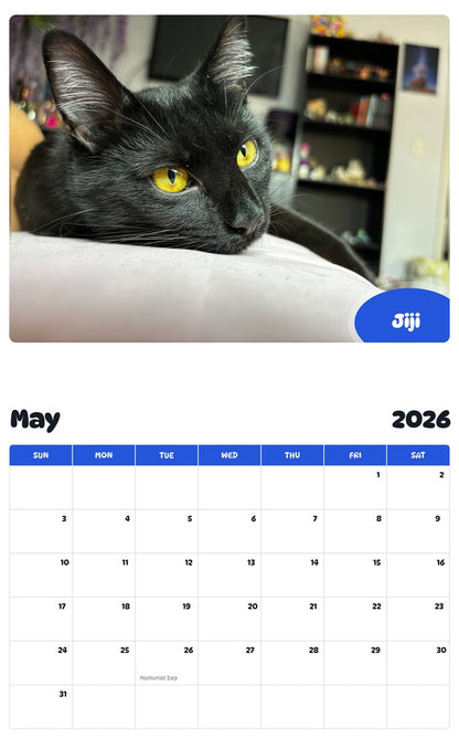 2026 - 2027 Jiji - Pawidols Pet Calendar