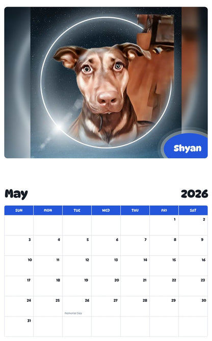 2026 - 2027 Shyan - Pawidols Pet Calendar