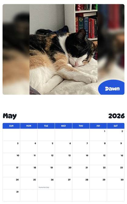 2026 - 2027 Dawn - Pawidols Pet Calendar