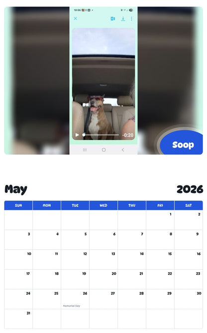2026 - 2027 Soop - Pawidols Pet Calendar
