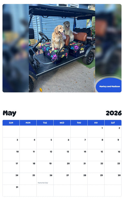2026 - 2027 Marley and Madison - Pawidols Pet Calendar