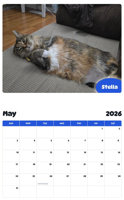 2026 - 2027 Stella - Pawidols Pet Calendar