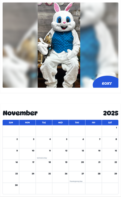 July 2025 - June 2026 Roxy - Pawidols Pet Calendar
