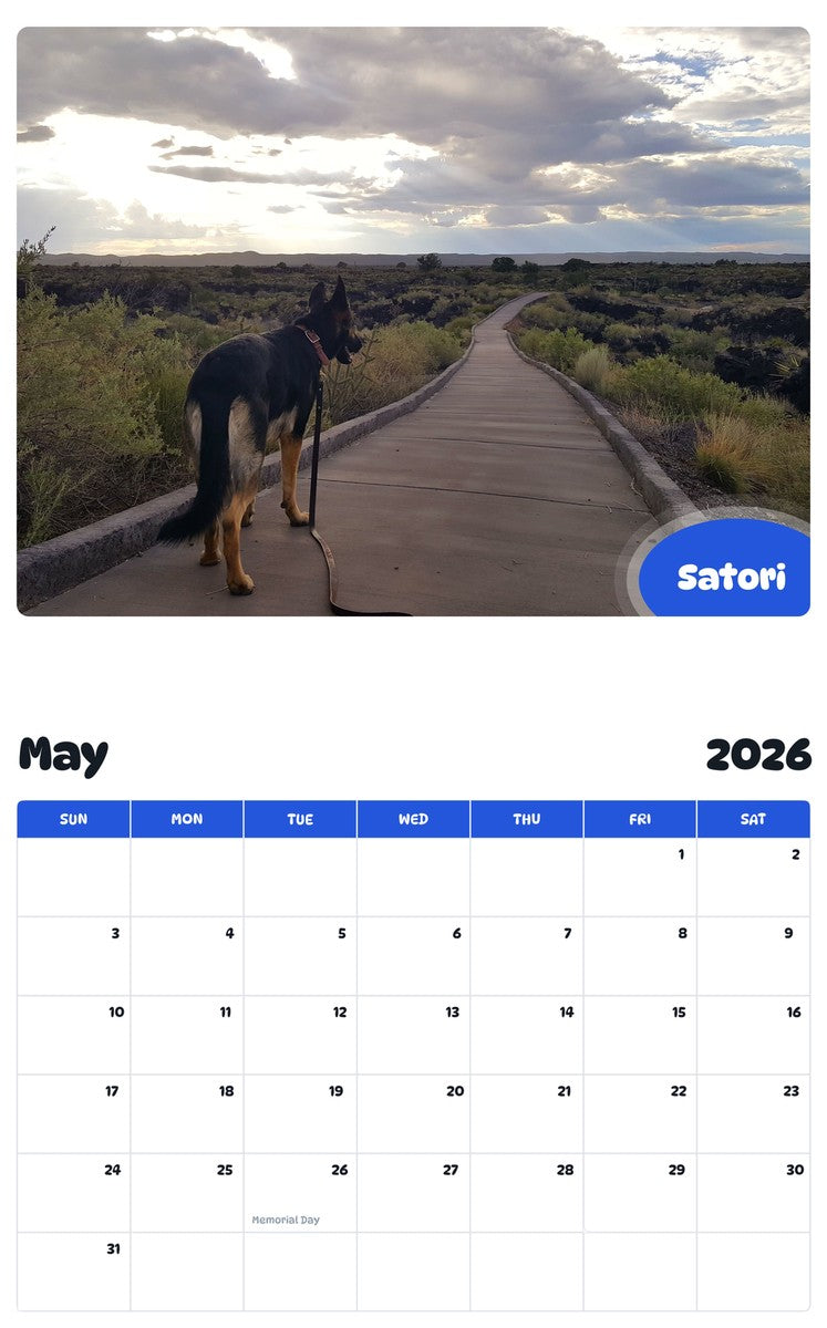 2026 - 2027 Satori - Pawidols Pet Calendar
