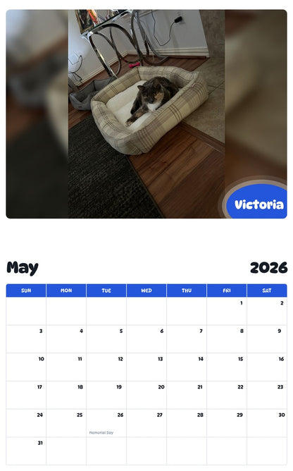 2026 - 2027 Victoria - Pawidols Pet Calendar