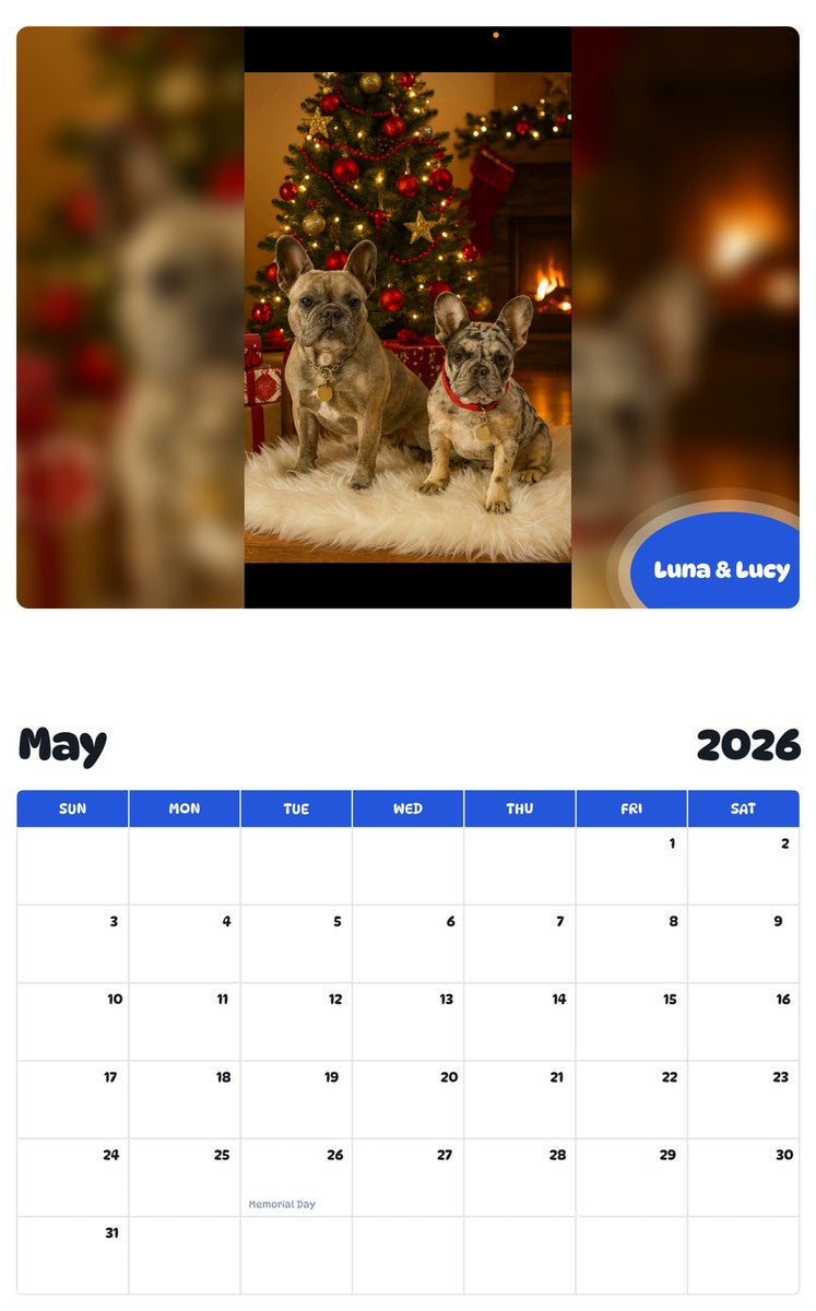 2026 - 2027 Luna & Lucy - Pawidols Pet Calendar
