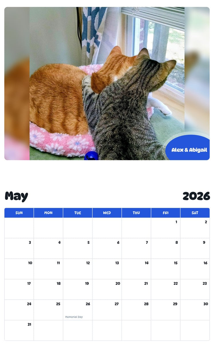 2026 - 2027 Alex & Abigail - Pawidols Pet Calendar