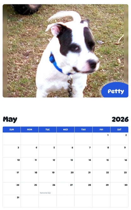 2026 - 2027 Petty - Pawidols Pet Calendar