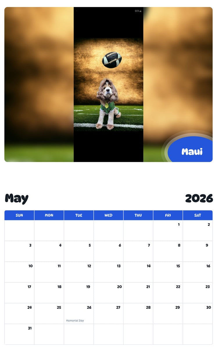 2026 - 2027 Maui - Pawidols Pet Calendar