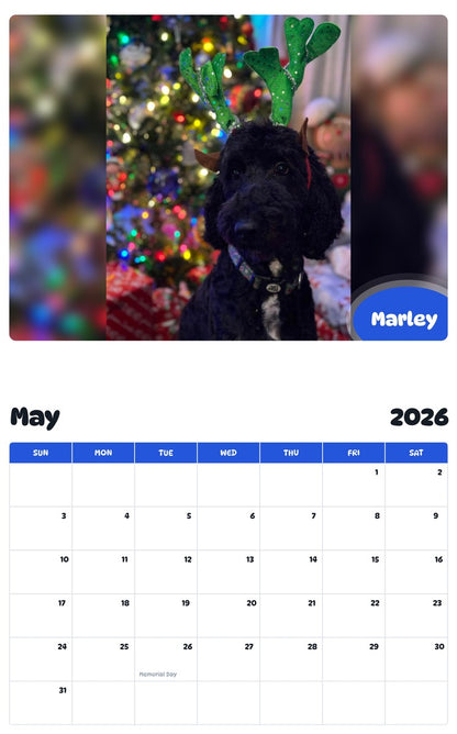 2026 - 2027 Marley - Pawidols Pet Calendar