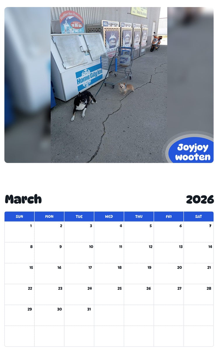 November 2025 - October 2026 Joyjoy wooten - Pawidols Pet Calendar
