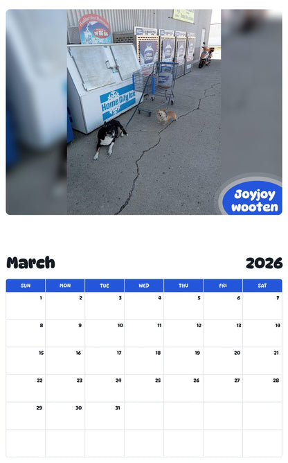 November 2025 - October 2026 Joyjoy wooten - Pawidols Pet Calendar
