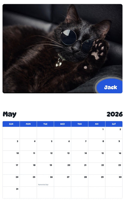 2026 - 2027 Jack - Pawidols Pet Calendar