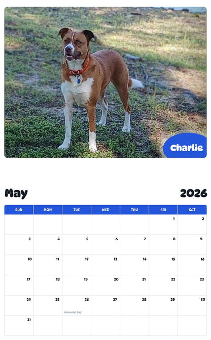 2026 - 2027 Charlie - Pawidols Pet Calendar