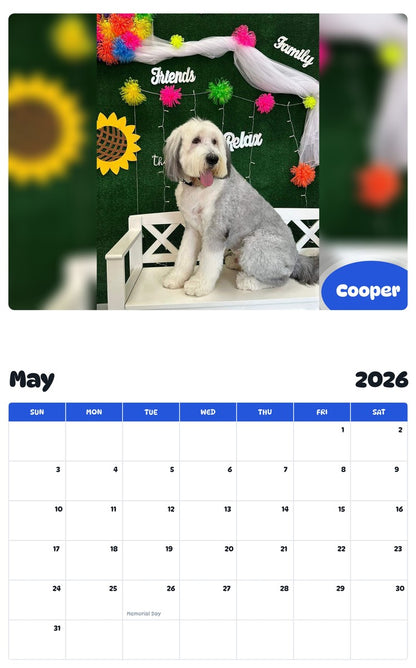 2026 - 2027 Cooper - Pawidols Pet Calendar