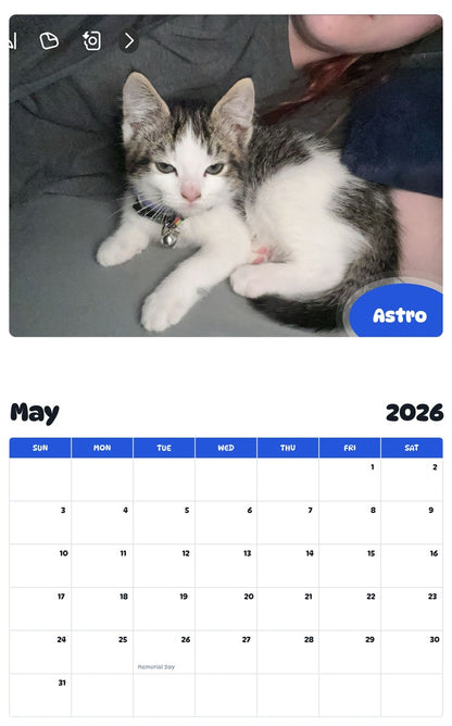 2026 - 2027 Astro - Pawidols Pet Calendar