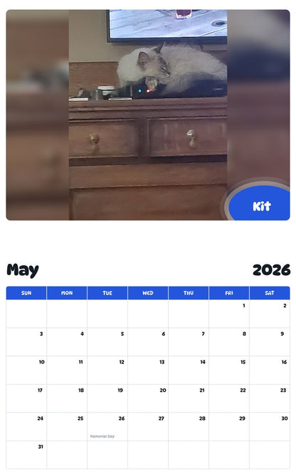 2026 - 2027 Kit - Pawidols Pet Calendar