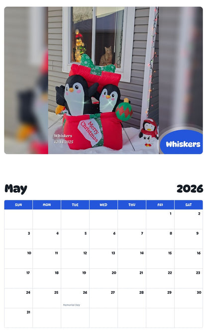 2026 - 2027 Whiskers - Pawidols Pet Calendar