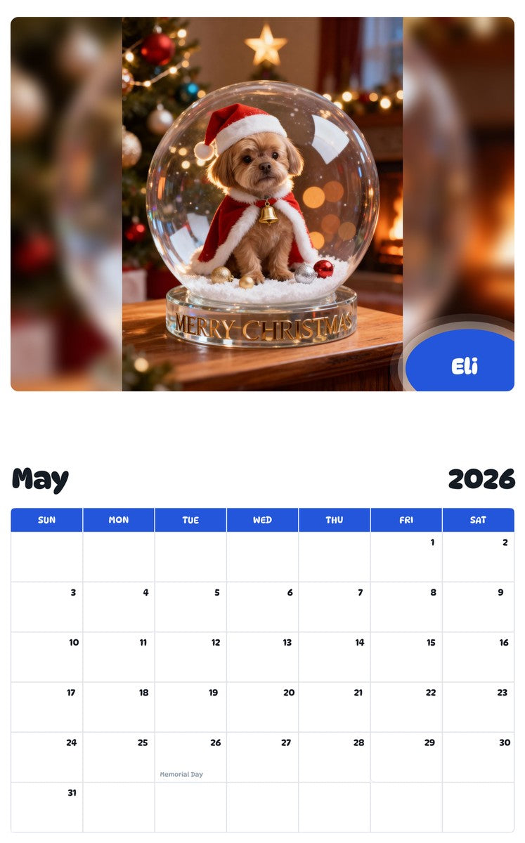 2026 - 2027 Eli - Pawidols Pet Calendar