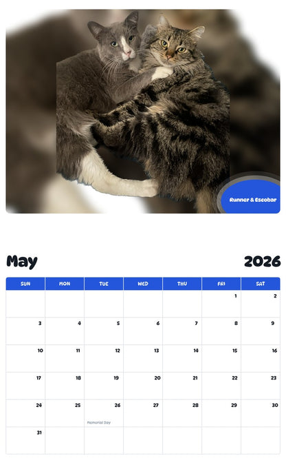 2026 - 2027 Runner & Escobar - Pawidols Pet Calendar