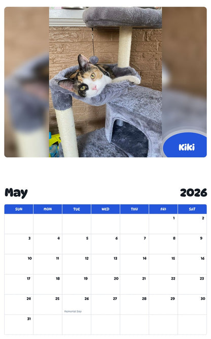 2026 - 2027 Kiki - Pawidols Pet Calendar