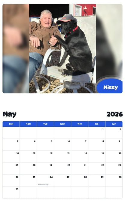 2026 - 2027 Missy - Pawidols Pet Calendar