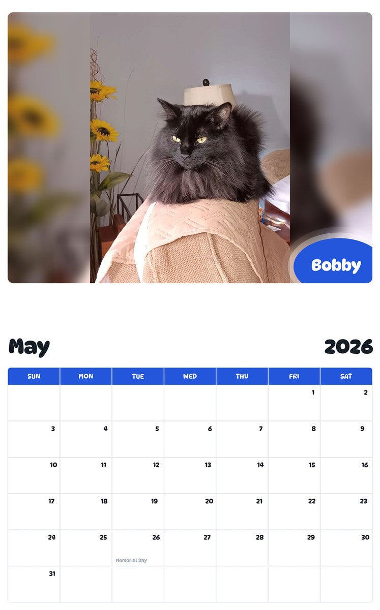 2026 - 2027 Bobby - Pawidols Pet Calendar