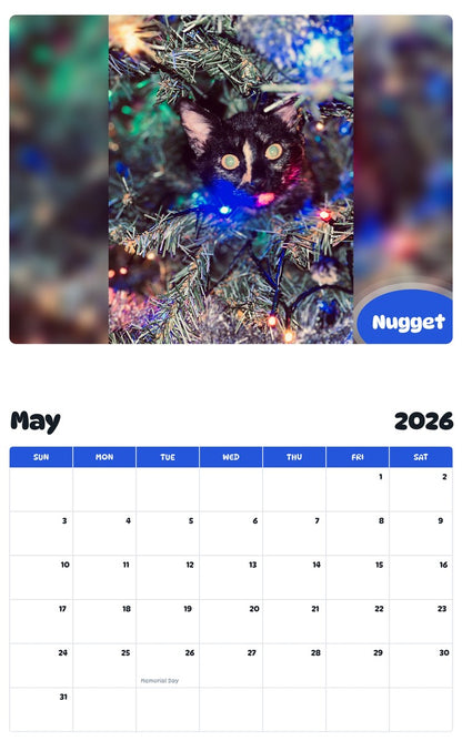 2026 - 2027 Nugget - Pawidols Pet Calendar