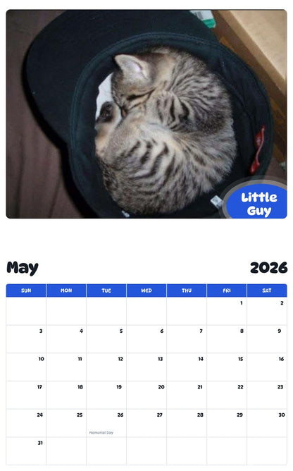 2026 - 2027 Little Guy - Pawidols Pet Calendar