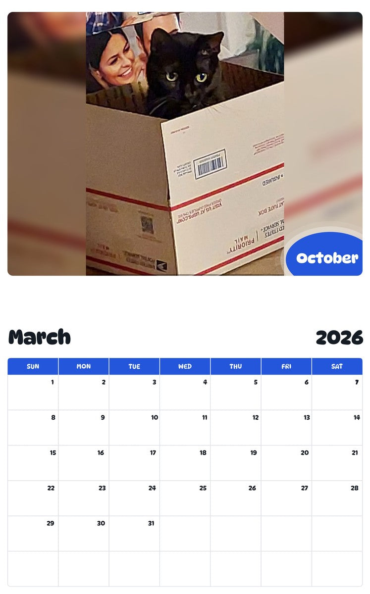 November 2025 - October 2026 October - Pawidols Pet Calendar