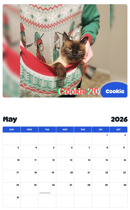 2026 - 2027 Cookie - Pawidols Pet Calendar