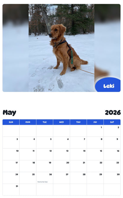2026 - 2027 Leki - Pawidols Pet Calendar