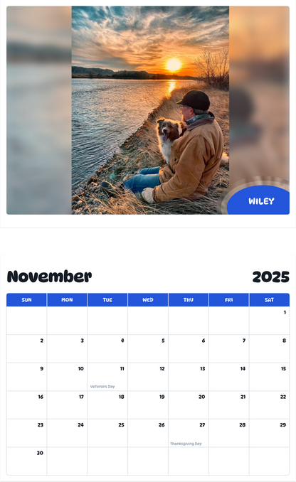 July 2025 - June 2026 Wiley - Pawidols Pet Calendar