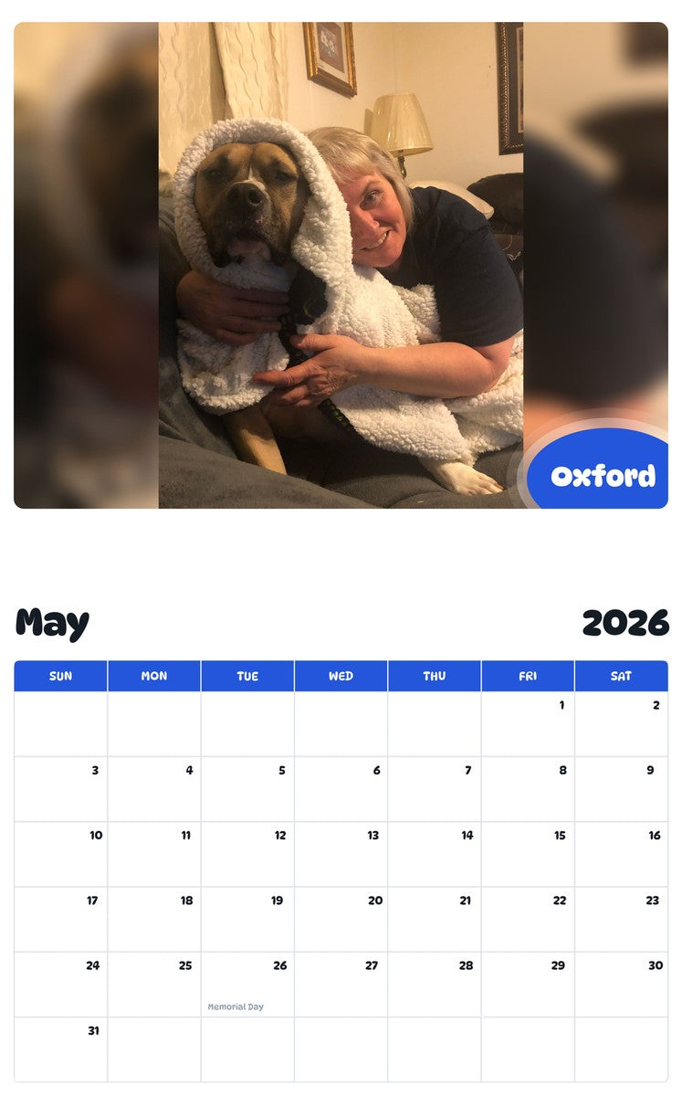 2026 - 2027 Oxford - Pawidols Pet Calendar