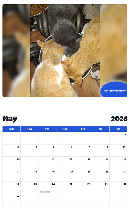 2026 - 2027 Earl Segert and Egert - Pawidols Pet Calendar