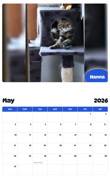 2026 - 2027 Hanna - Pawidols Pet Calendar