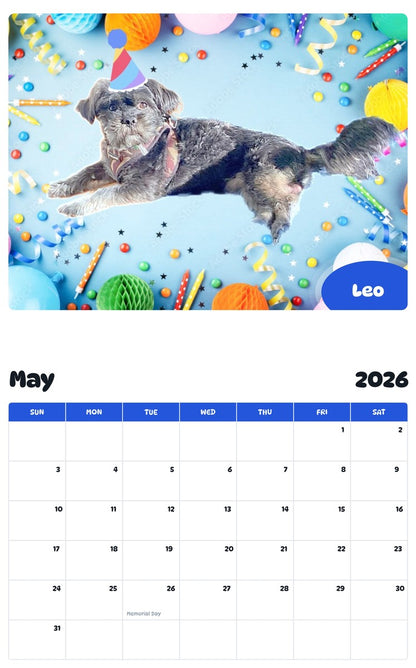 2026 - 2027 Leo - Pawidols Pet Calendar
